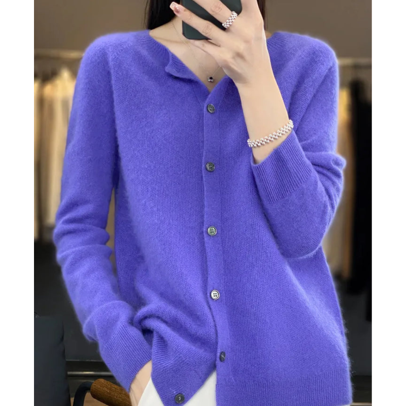 Thura™ | Strikkede sweater med rund hals til kvinder
