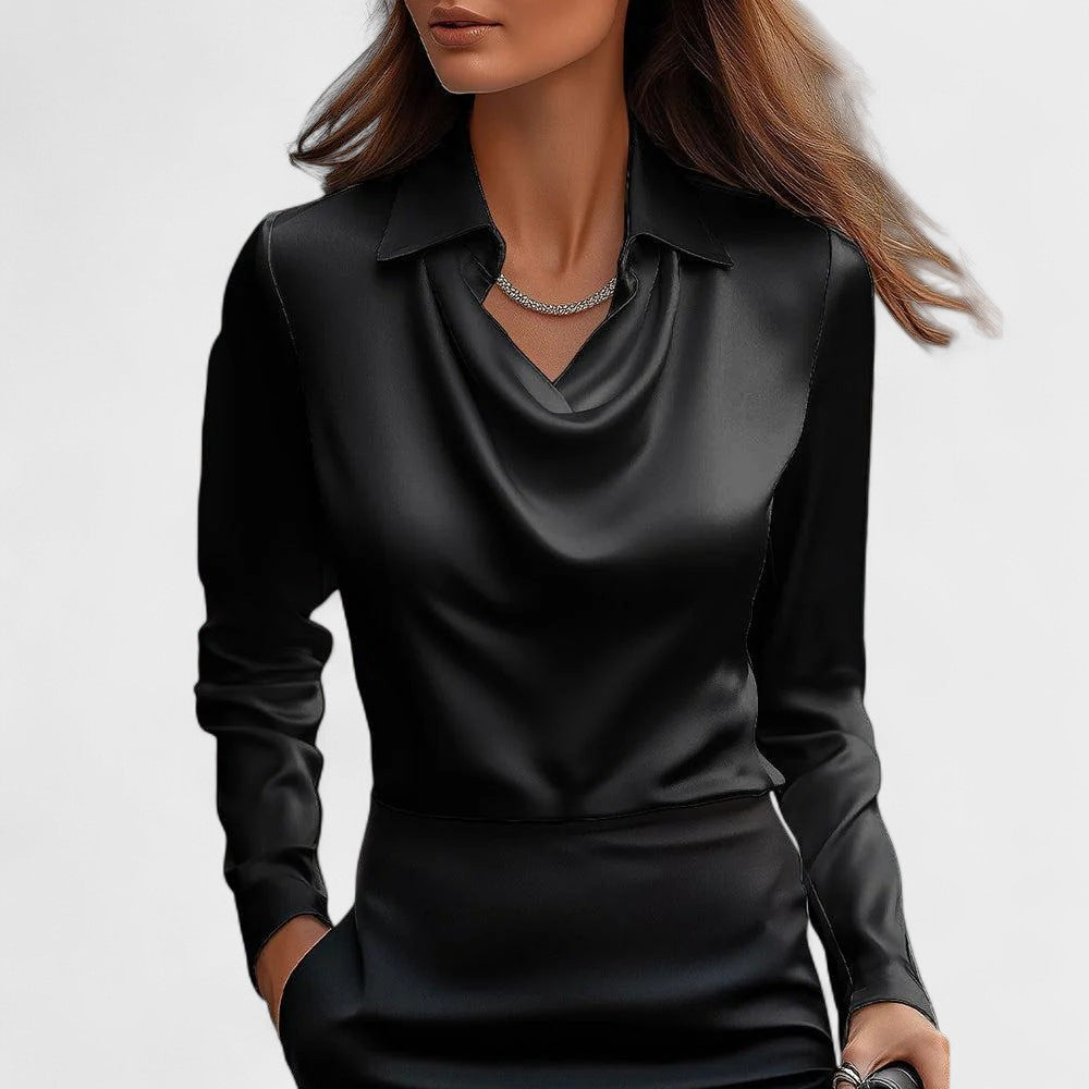 Ilona | Elegant satinbluse