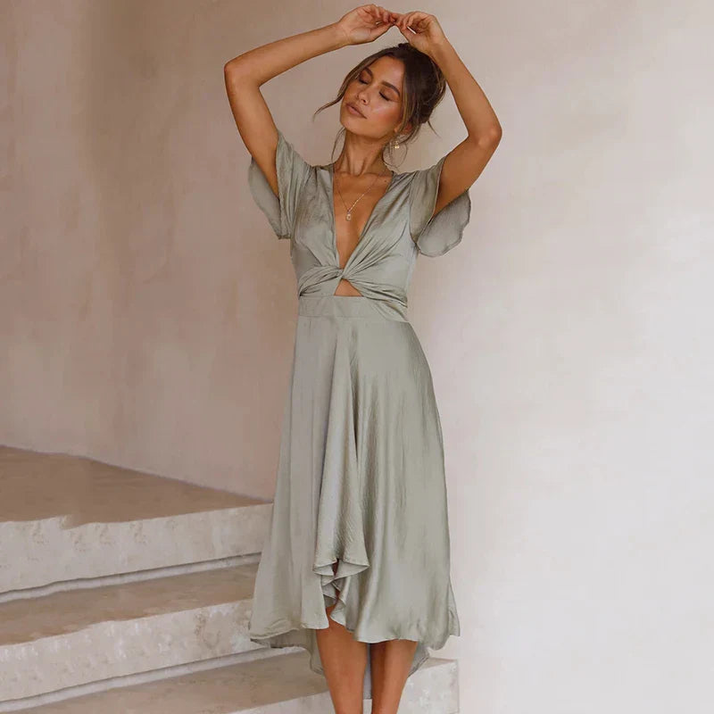Eva | Rosewood Kjole