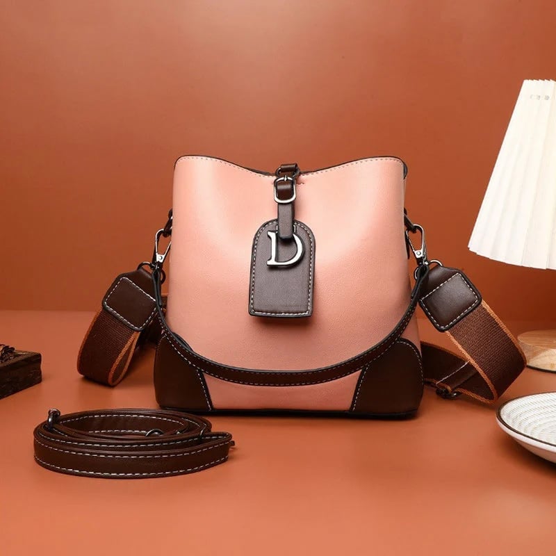 Elegant Læder Crossbody Taske