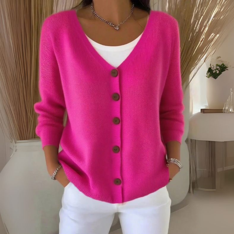 Maida | Blød cardigan i let strik