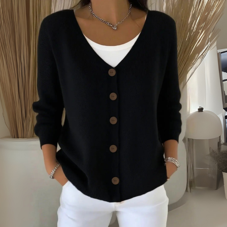 Maida | Blød cardigan i let strik