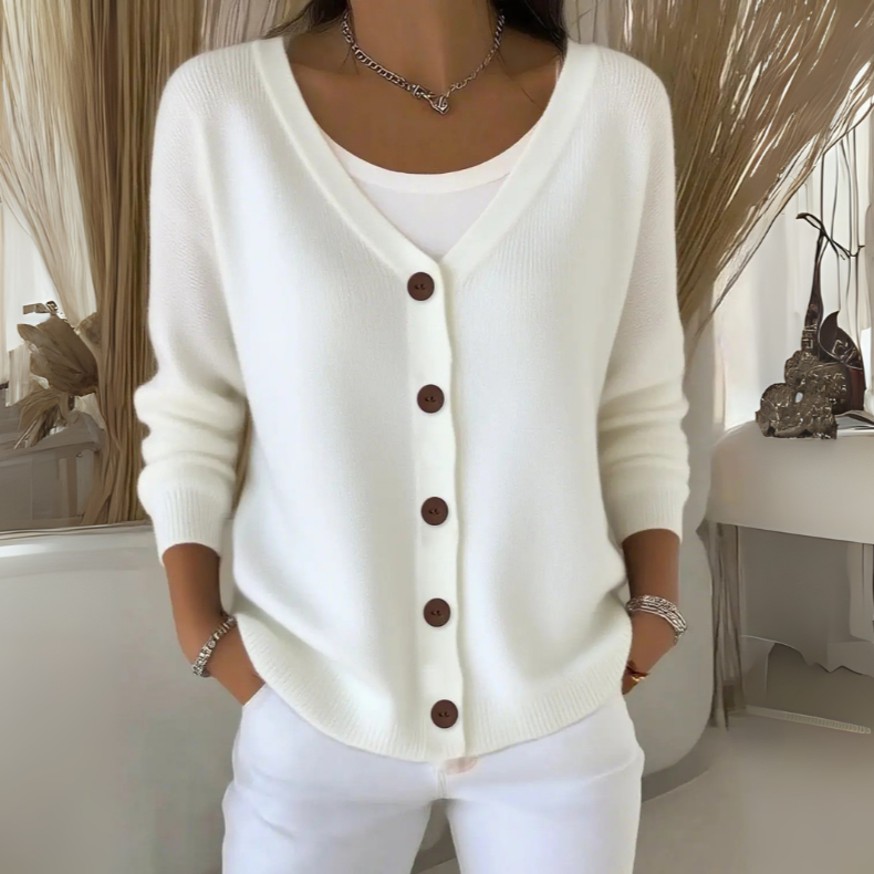 Maida | Blød cardigan i let strik