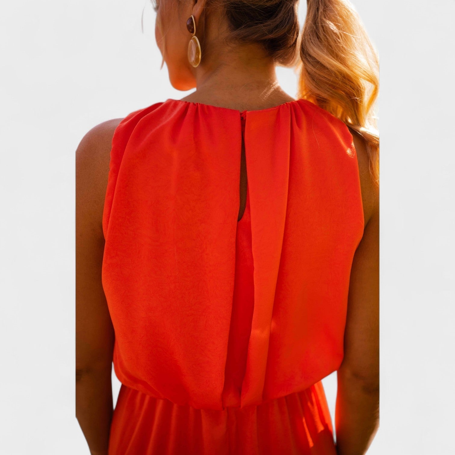 Tory – Sommer satin kjole med split