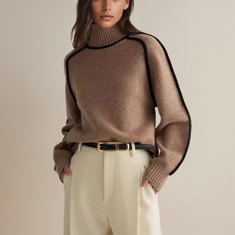 Lara | Dame rullekrave sweater
