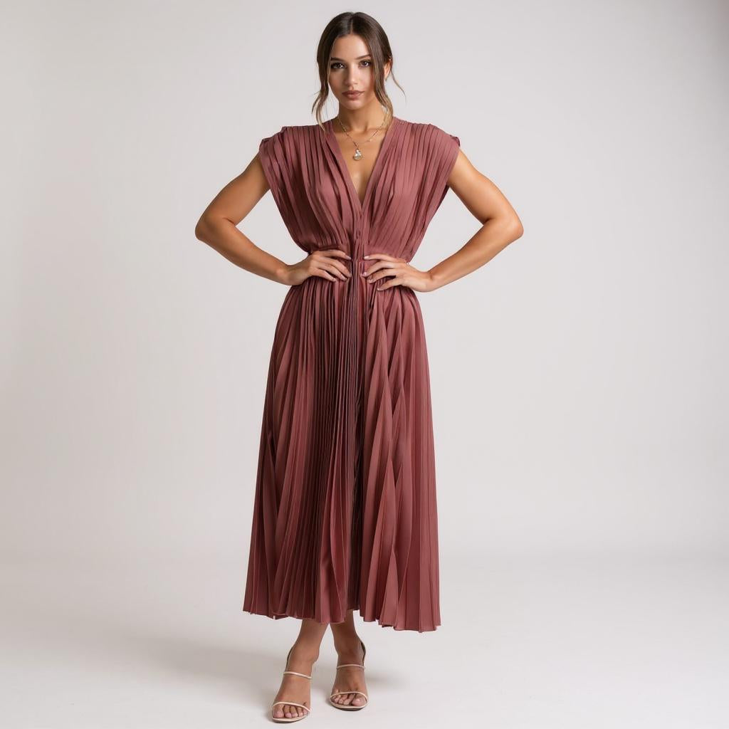 CECILIA | Kjole med V-udskæring