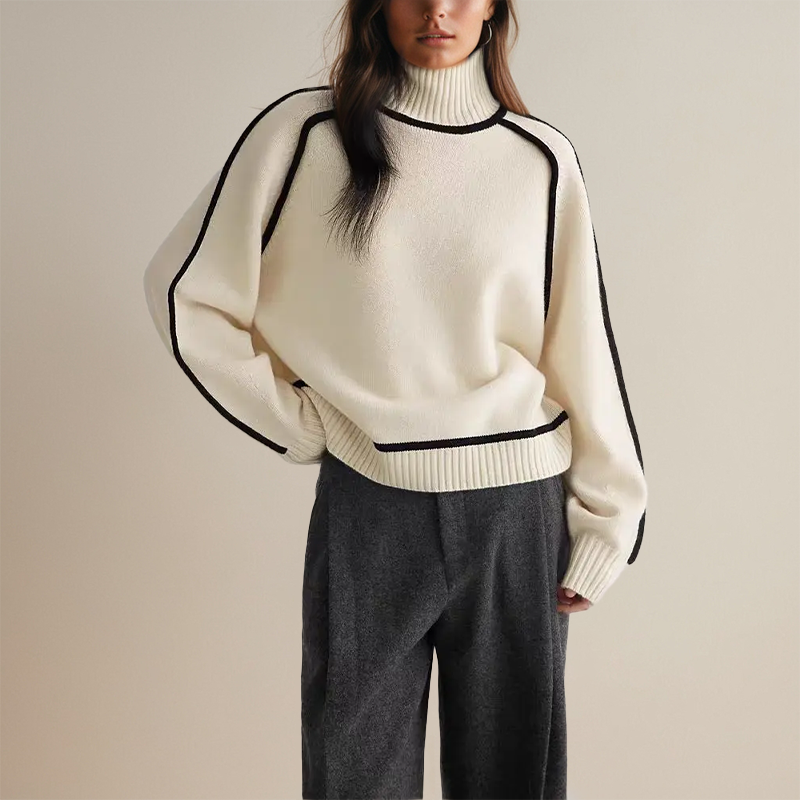 Lara | Dame rullekrave sweater