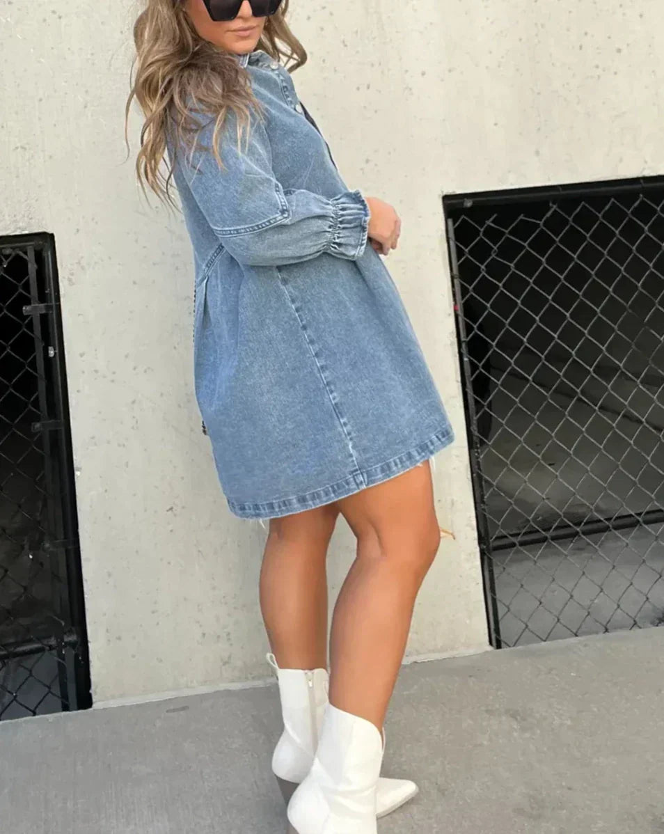 Sophia | Denim Kjole