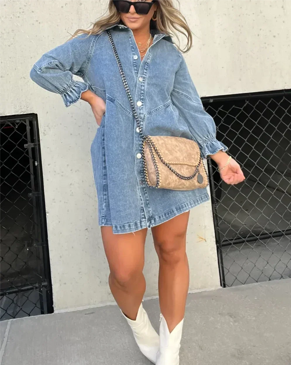 Sophia | Denim Kjole