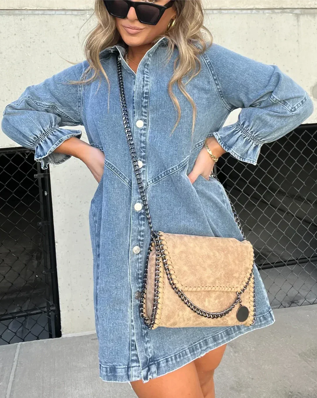 Sophia | Denim Kjole