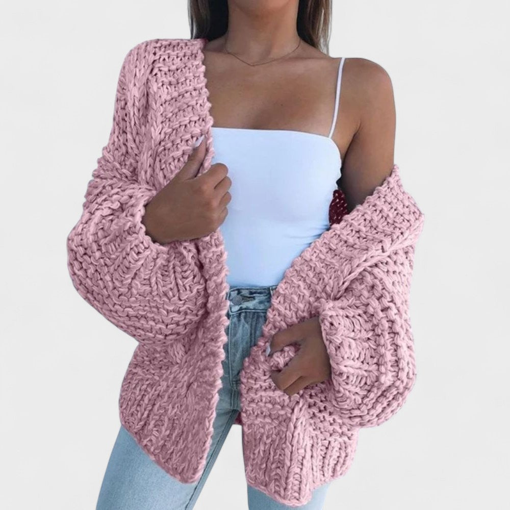 Dorit | Chunky strikket afslappet cardigan