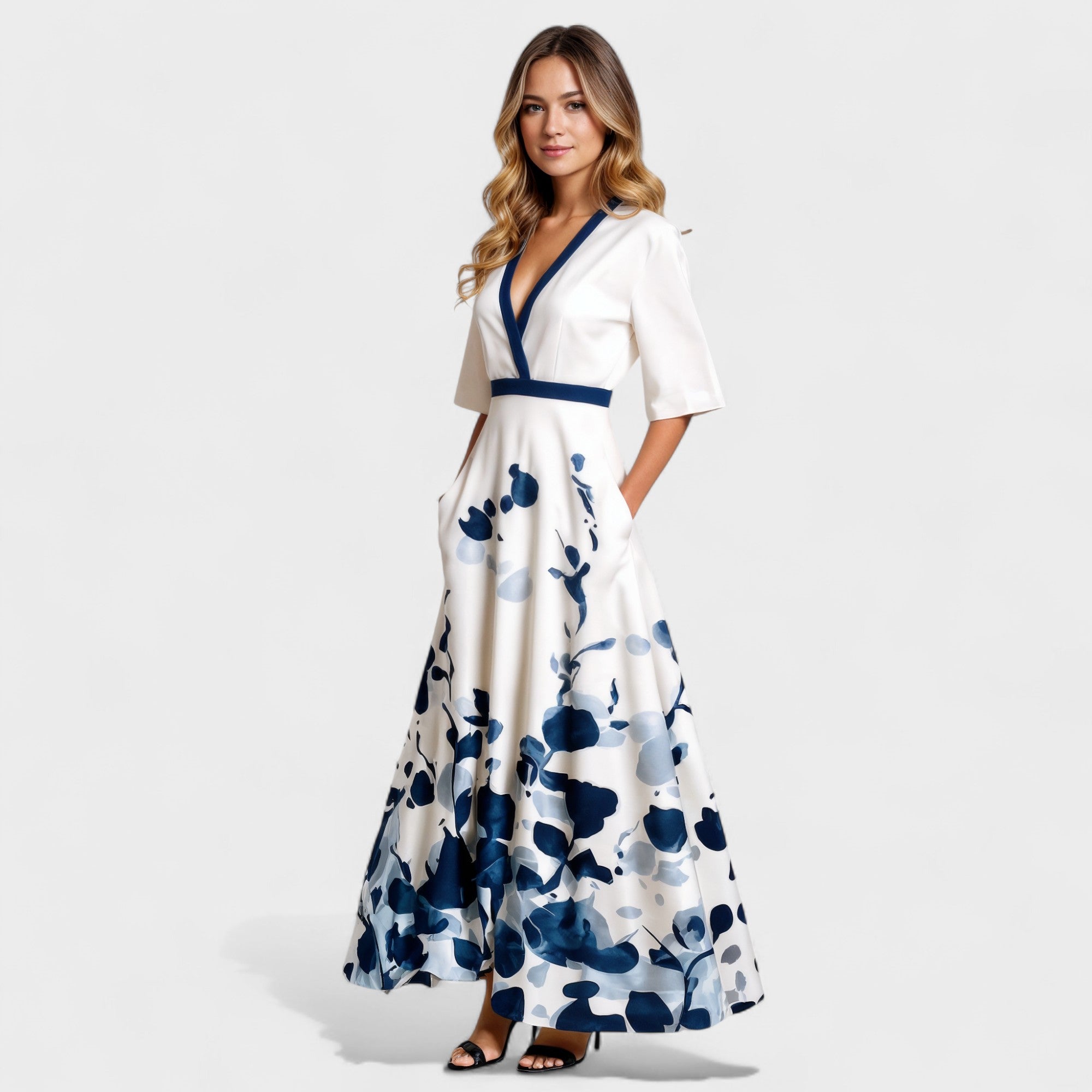 Lucie – Lange Kjoler med Blomsterprint