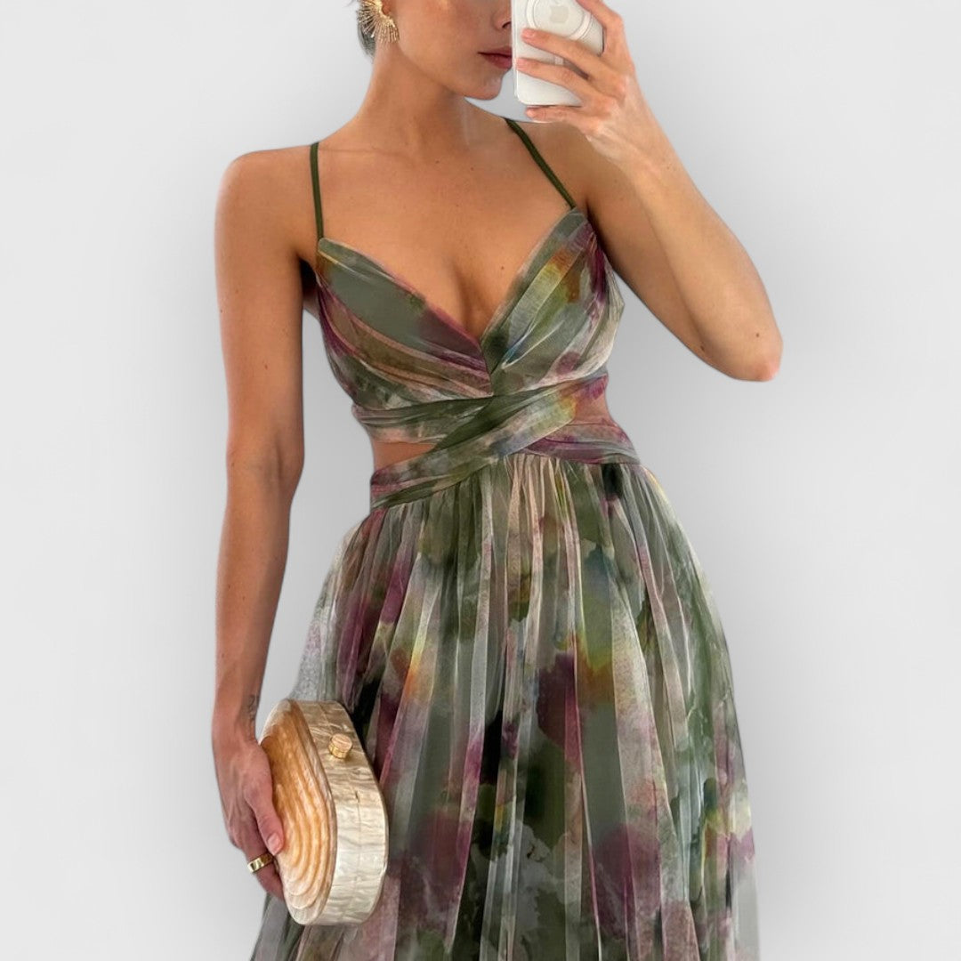 verity | Maxi kjole med blomsterprint