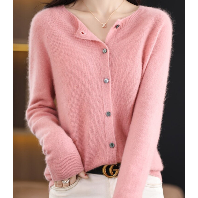 Thura™ | Strikkede sweater med rund hals til kvinder