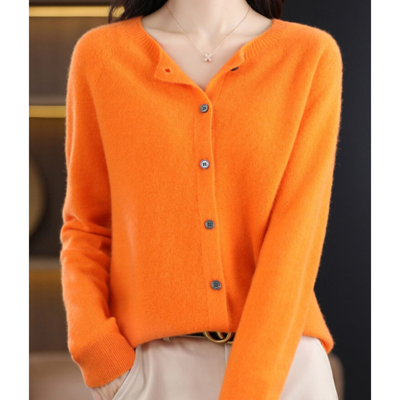 Thura™ | Strikkede sweater med rund hals til kvinder