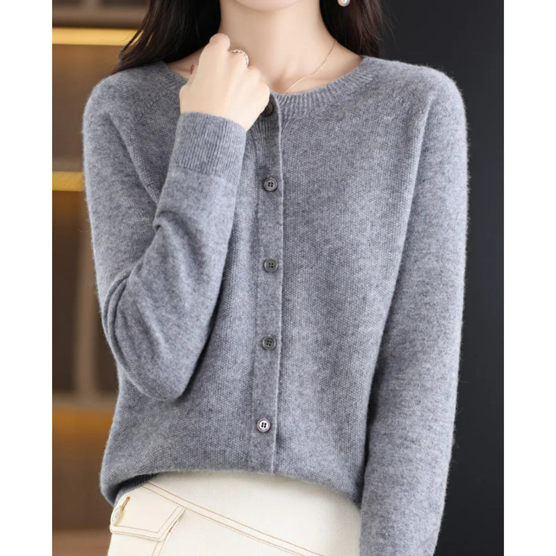 Thura™ | Strikkede sweater med rund hals til kvinder