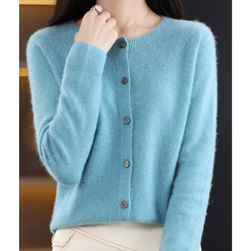 Thura™ | Strikkede sweater med rund hals til kvinder