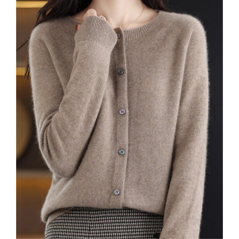 Thura™ | Strikkede sweater med rund hals til kvinder
