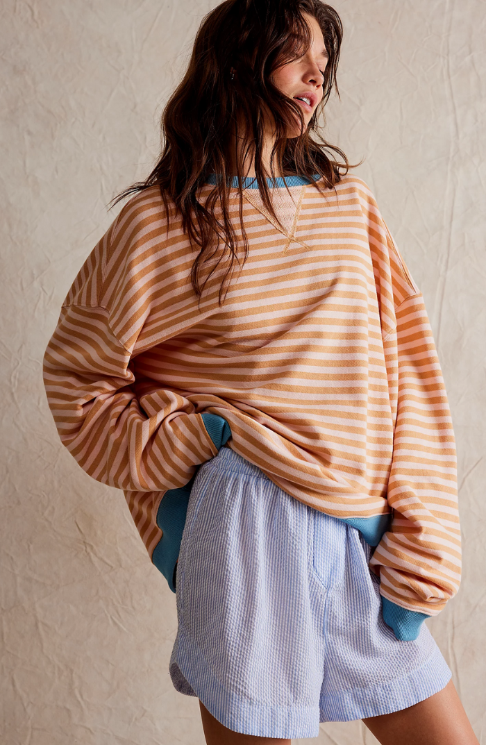 Mana | Stribet oversized sweater