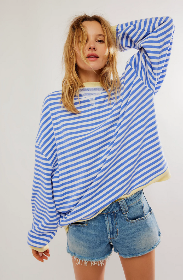 Mana | Stribet oversized sweater