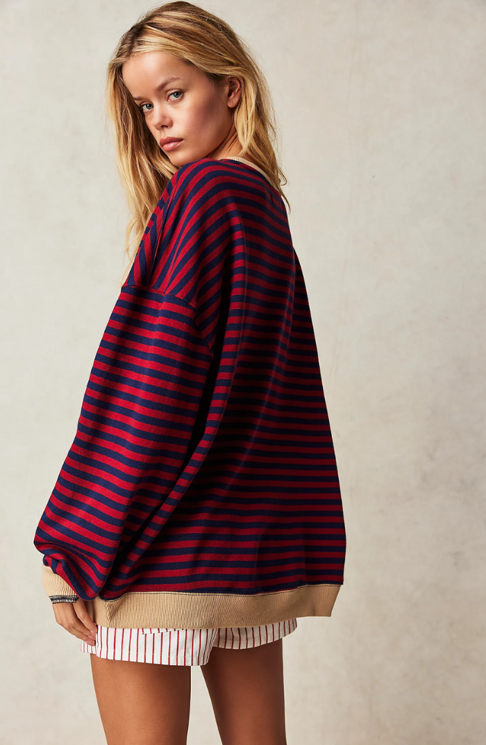 Mana | Stribet oversized sweater