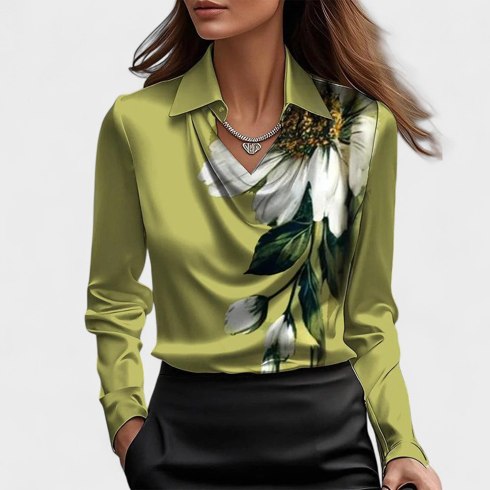 Ilona | Elegant satinbluse