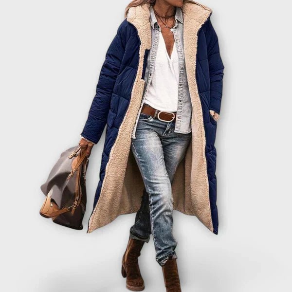 Kora - Manteau med Foer til Overflade