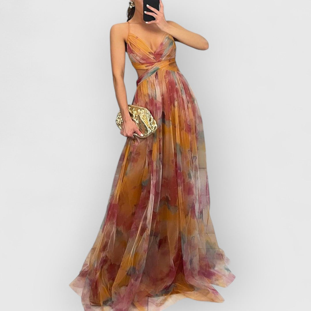 verity | Maxi kjole med blomsterprint