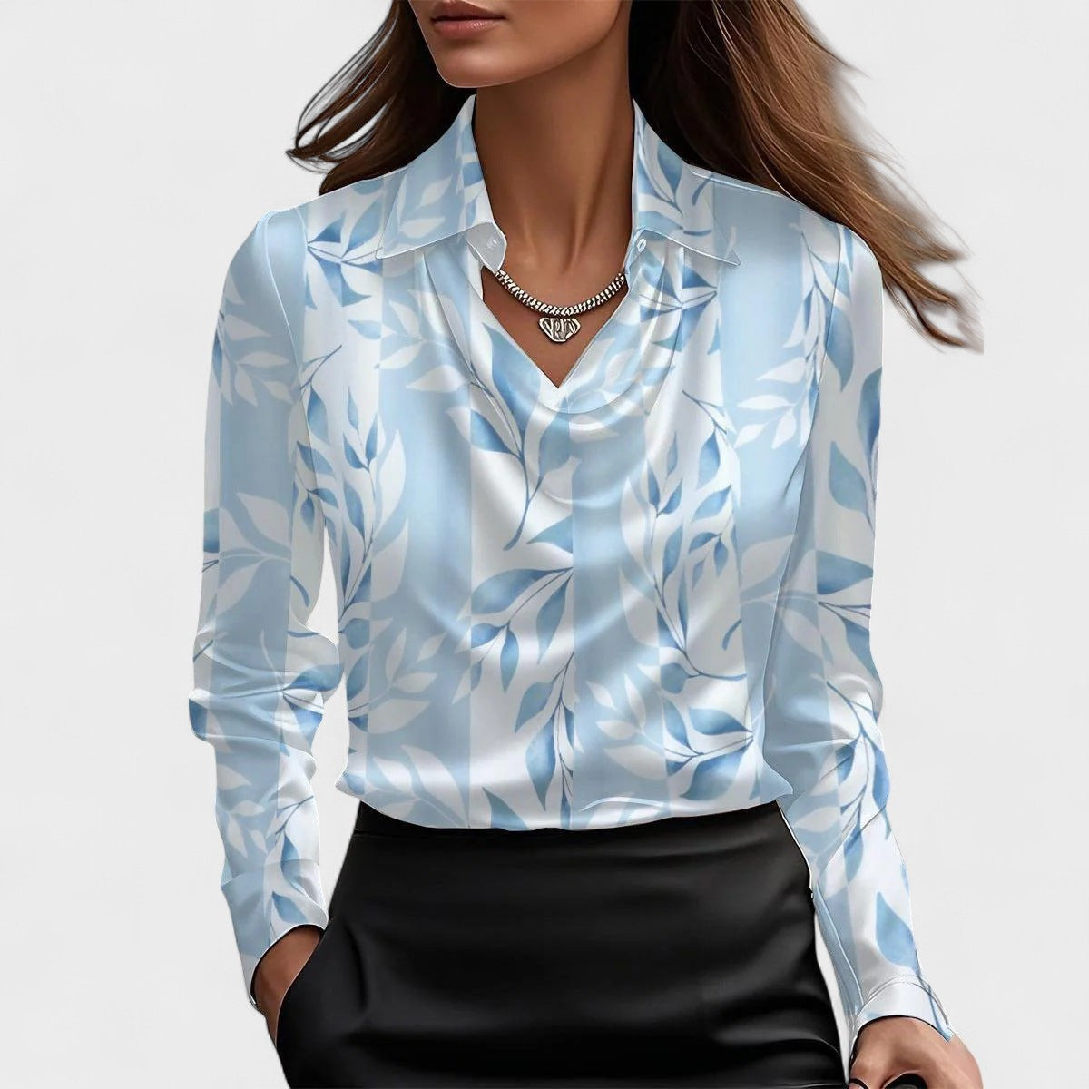 Ilona | Elegant satinbluse