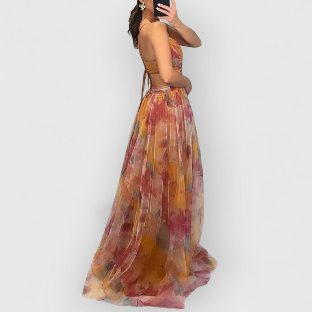 verity | Maxi kjole med blomsterprint