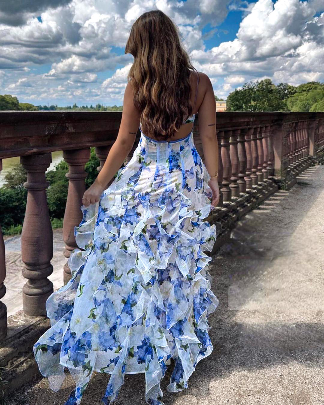 Shanna | Rynket Blomsterkjole