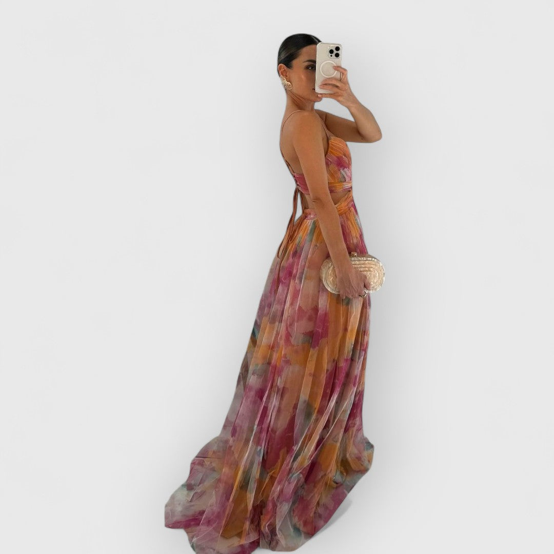 verity | Maxi kjole med blomsterprint