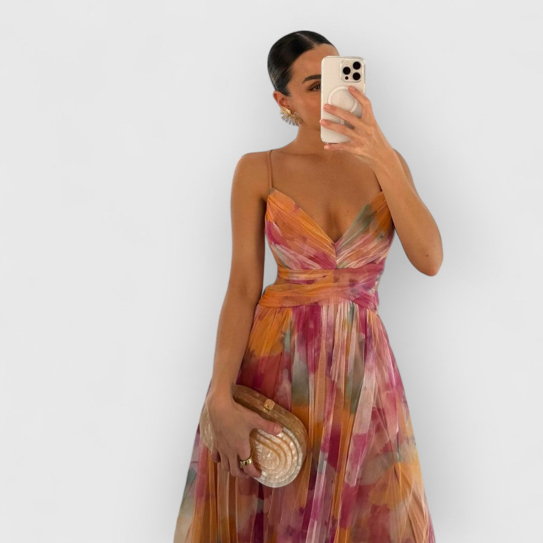 verity | Maxi kjole med blomsterprint