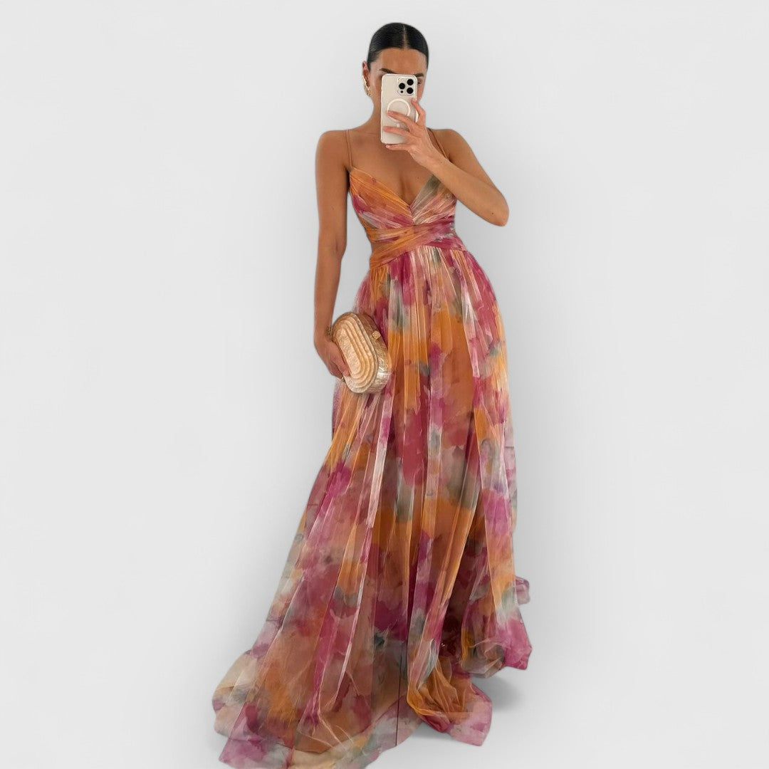 verity | Maxi kjole med blomsterprint