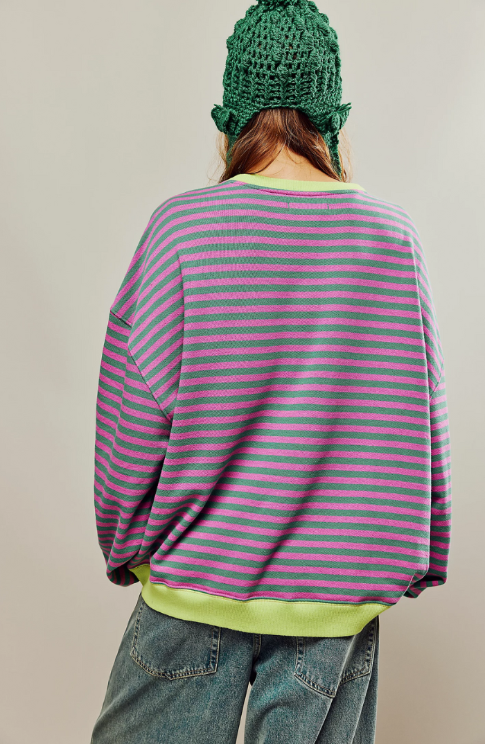 Mana | Stribet oversized sweater