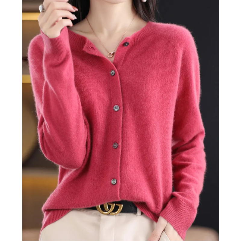 Thura™ | Strikkede sweater med rund hals til kvinder