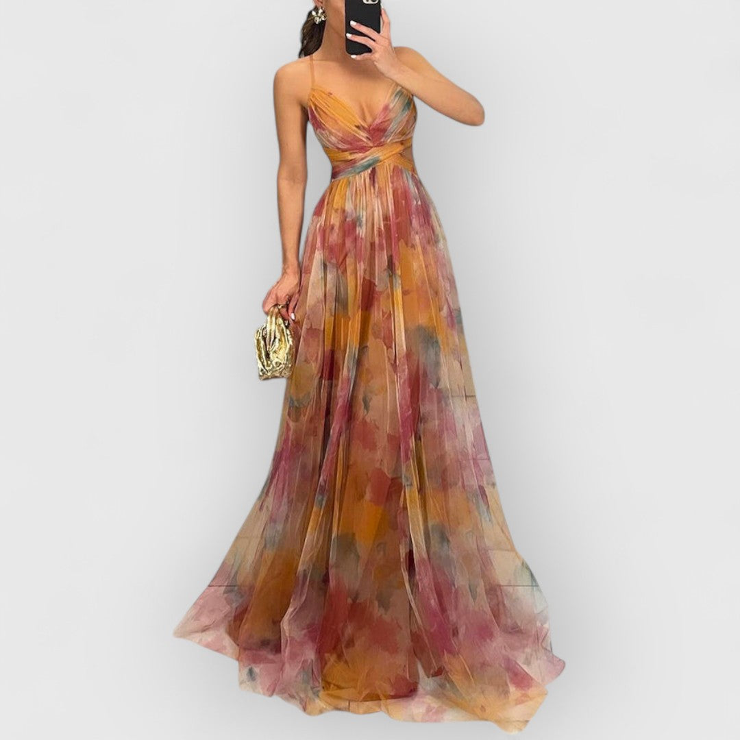 verity | Maxi kjole med blomsterprint