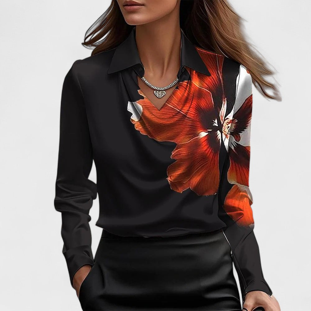 Ilona | Elegant satinbluse