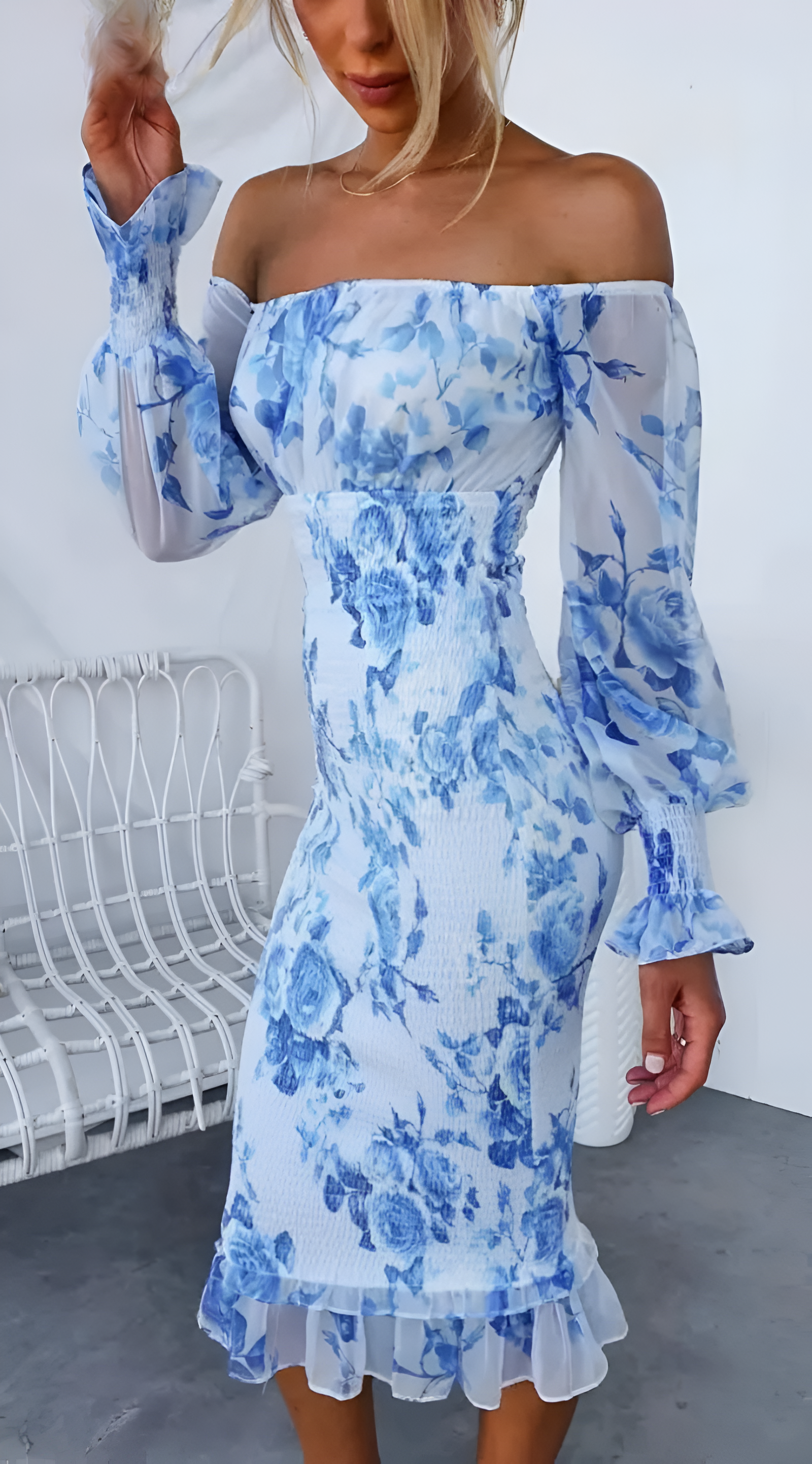 Eleanor | Blomstrende Elegance Kjole