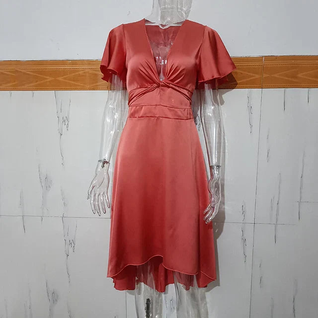 Eva | Rosewood Kjole