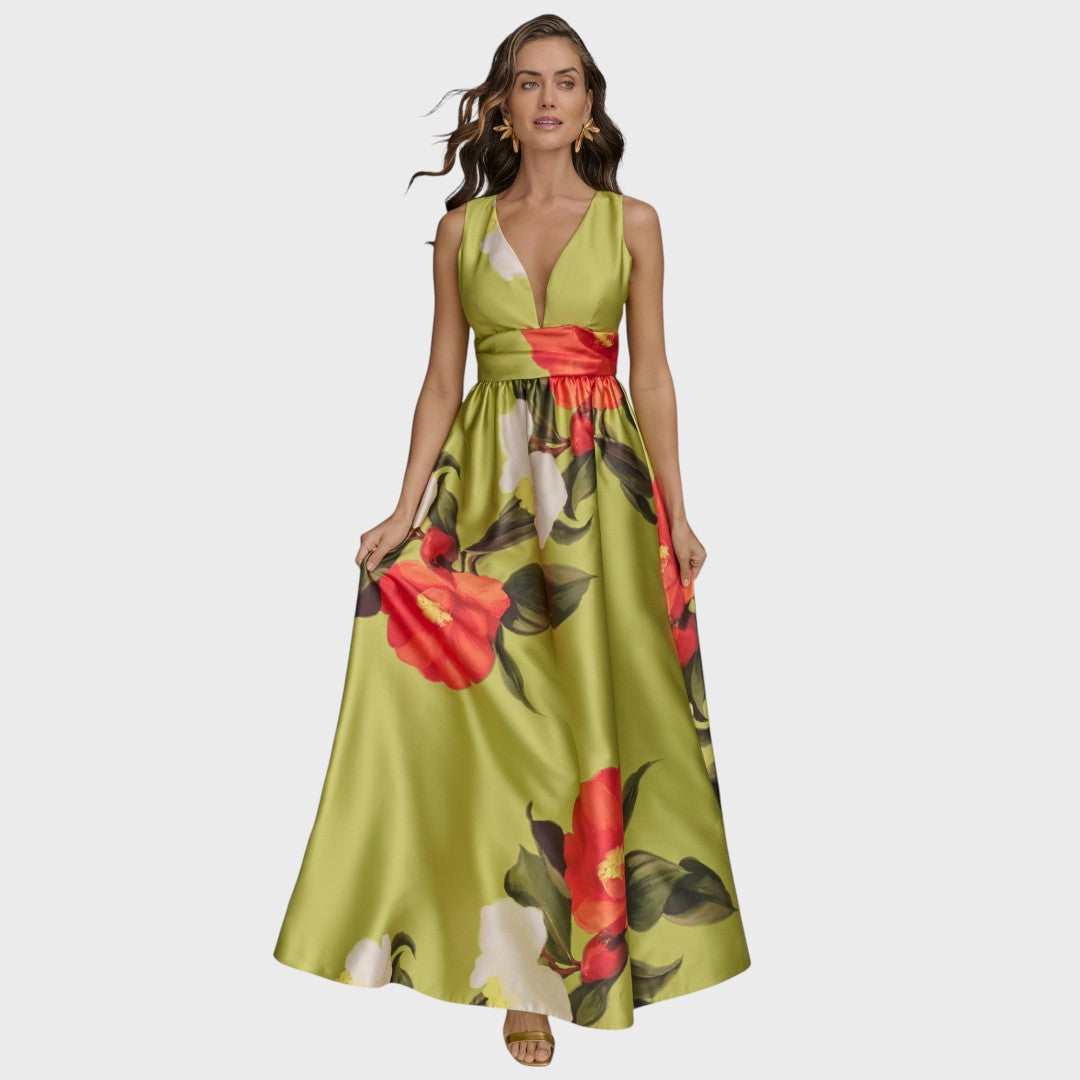 FLORAL|  Luksuriøs Blomsterkjole