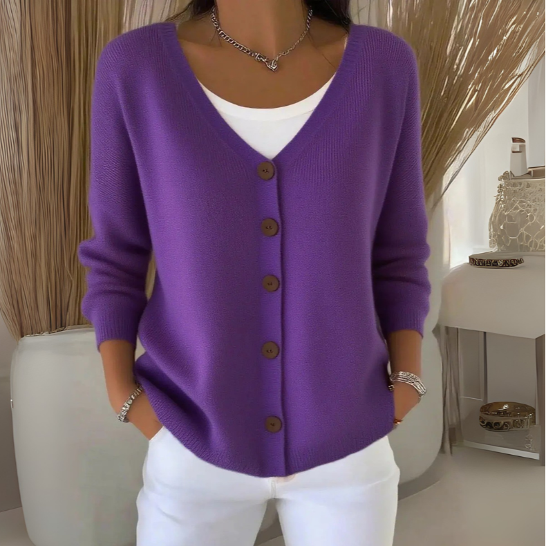 Maida | Blød cardigan i let strik