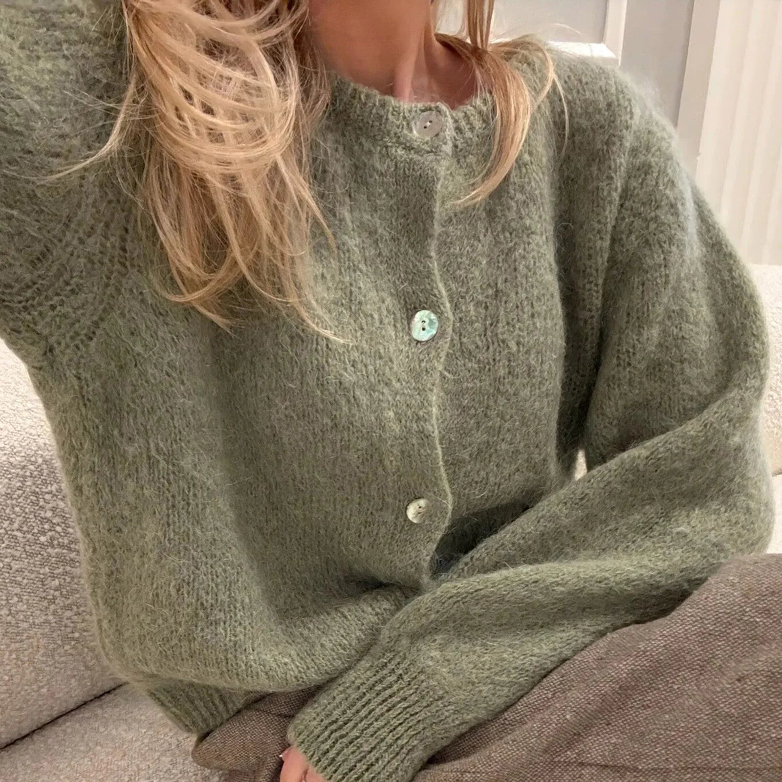 Alodia | Blød strikket cardigan