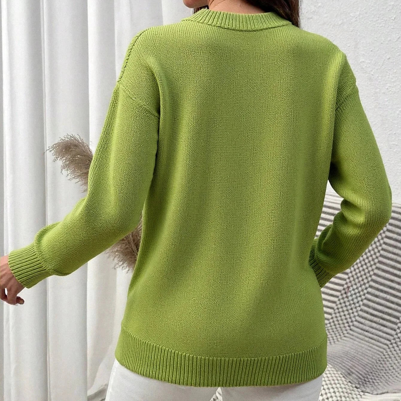 Idle | Blød cardigan i let håndstrikket materiale
