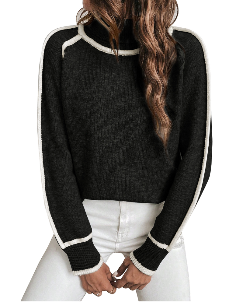 Elle | Varm rullekravesweater til kvinder