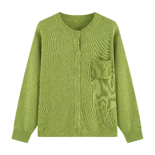 Idle | Blød cardigan i let håndstrikket materiale