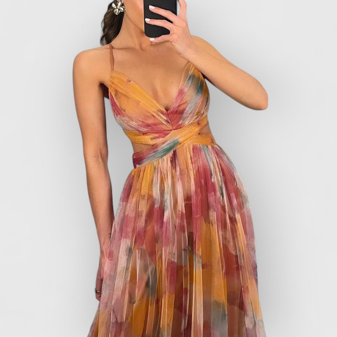 verity | Maxi kjole med blomsterprint