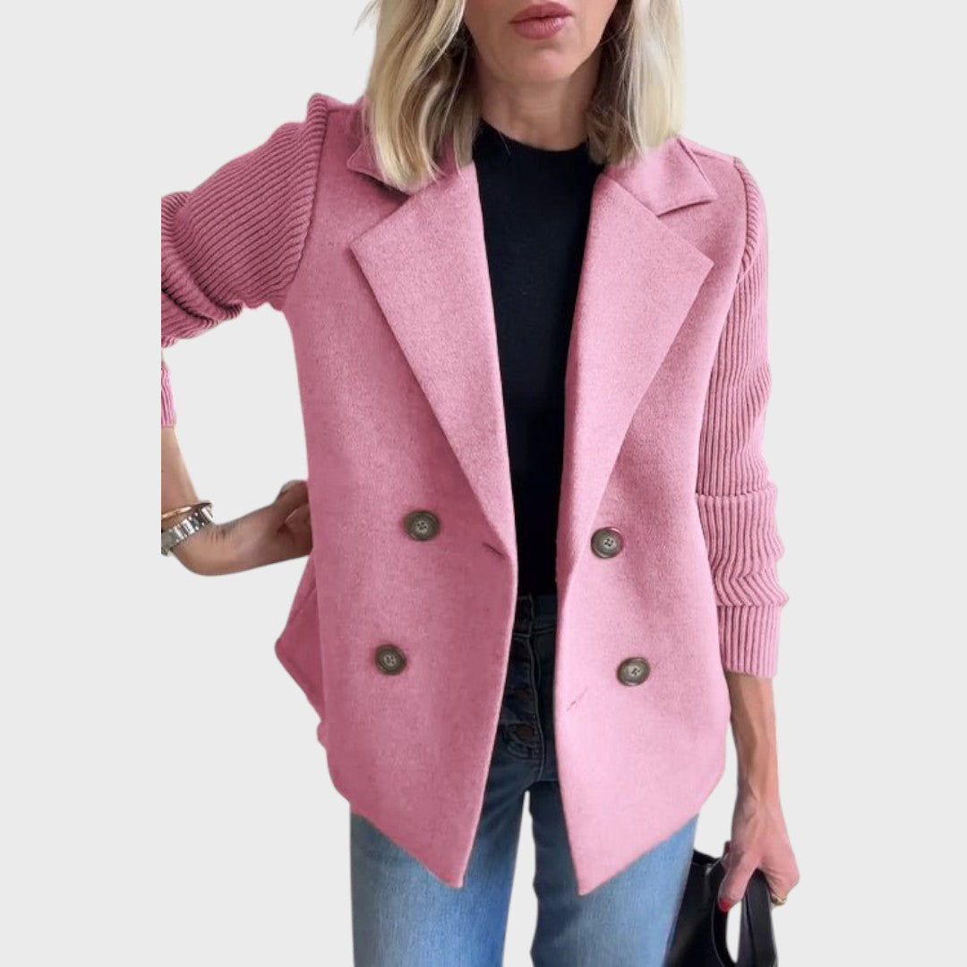 Emma | Elegant blazer med strikærmer