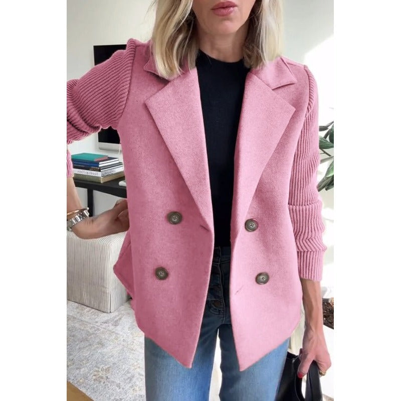 Amora™ | Elegant blazer med strikkede ærmer