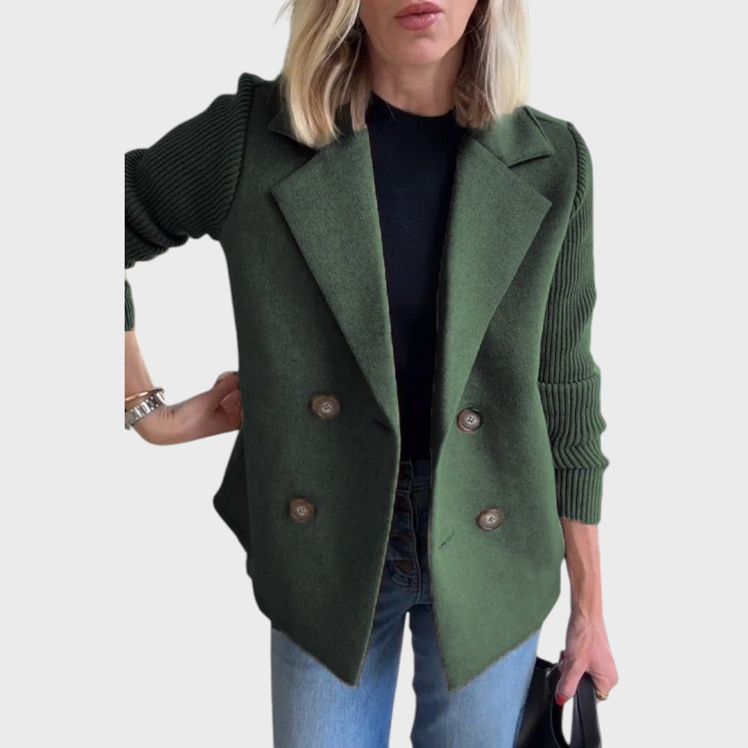 Emma | Elegant blazer med strikærmer
